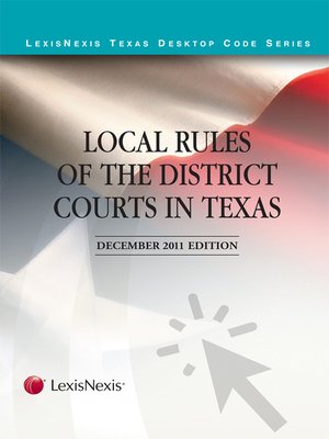 cover image of Local Rules of the District Courts in Texas